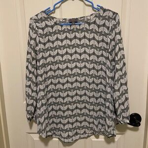 41 Hawthorn - Medium - Printed 3/4 Sleeve Blouse
